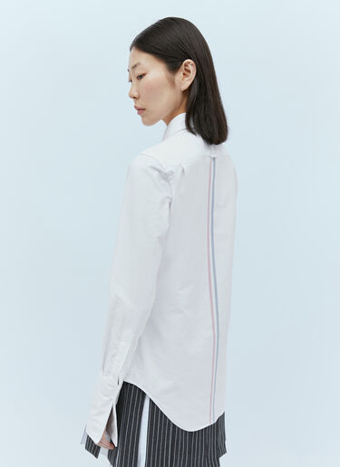 Thom Browne Button-Down Oxford Shirt White thb0253021