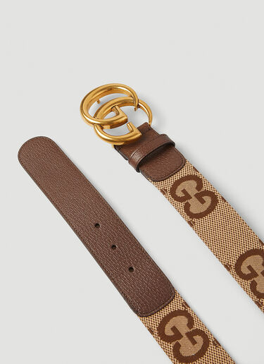 Gucci GG Marmont Canvas Belt Brown guc0247260