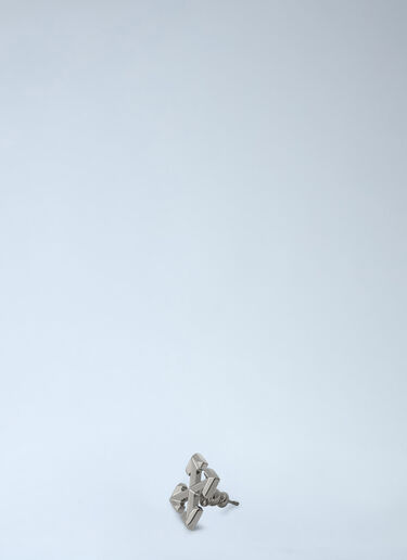 LN-CC® - Off-White: Arrow Mono Earring - Grey Off-White Arrow Mono Earring Grey ofw0164381