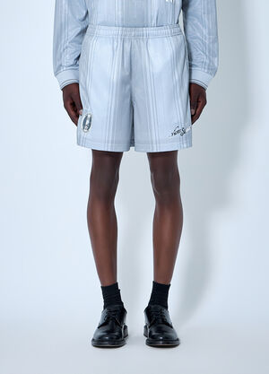 Acne Studios Striped Elasticated Shorts Grey acn0164034