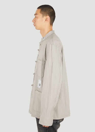 Maison Mihara Yasuhiro コードレーンノーカラーシャツ グレー mmy0150024