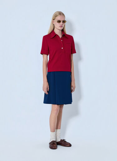 LN-CC® - Miu Miu: Technical Jersey Mini Skirt - Blue Miu Miu Technical Jersey Mini Skirt Blue miu0264103