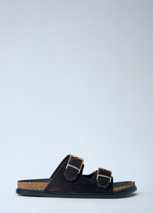 The Row Buckle Slides Brown row0264068