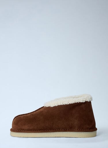 Suede Logo Motifs Boots Miu Miu Suede Logo Motifs Boots Brown miu0262110