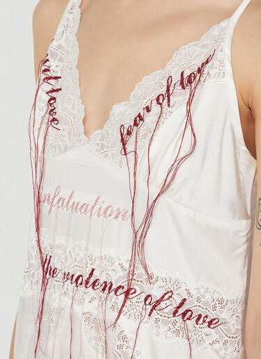 Rokh Embroidered Slip Dress White rok0247016