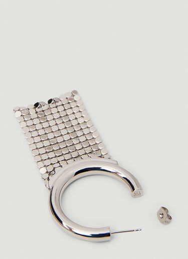 Rabanne Pixel Hoop Earrings Silver pac0251003