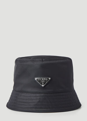 Prada Logo Bucket Hat  Black pra0245063