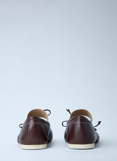 MM6 Maison Margiela Ballet Shoes Brown mmm0264017