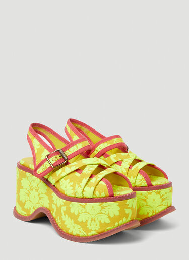 Vivienne Westwood Northern Sole Platform Sandals Yellow vvw0251138