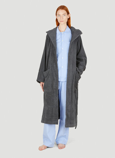 Hooded Bath Robe Tekla Hooded Bath Robe Grey tek0349011