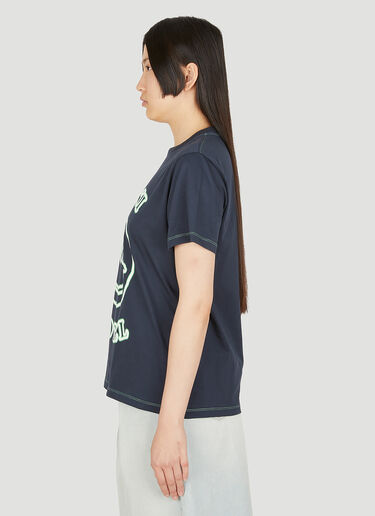 Smiley Hotel Print T-Shirt GANNI Smiley Hotel Print T-Shirt Black gan0249021