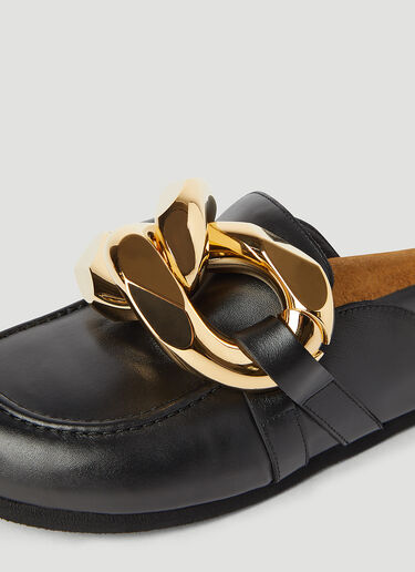 JW Anderson Chain Leather Loafers Black jwa0246015
