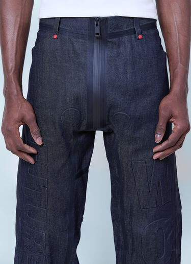 Walter Van Beirendonck x G-STAR Embossed Denim Jeans Blue wlt0160031