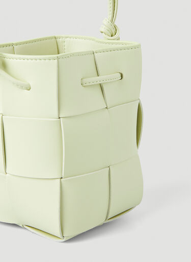 Bottega Veneta Cassette Mini Bucket Shoulder Bag Light Green bov0247130