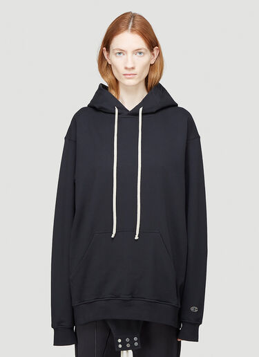 Rick Owens X Champion Jumbo Hooded Sweatshirt Black roc0244005