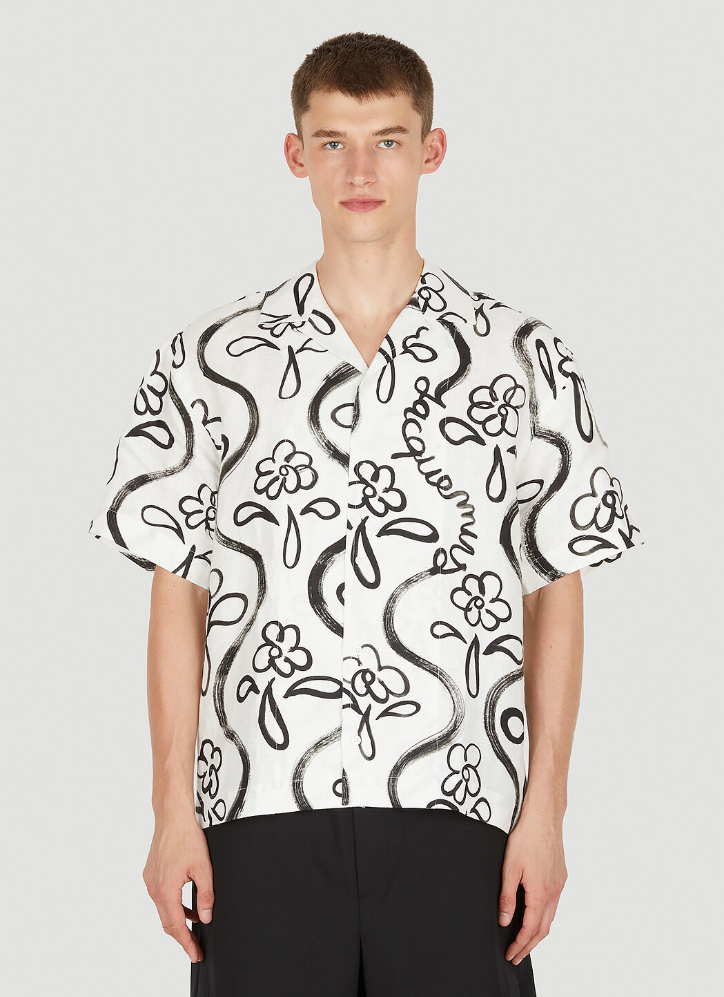 Jacquemus La Chemise Jean Bowling Shirt in White LN CC