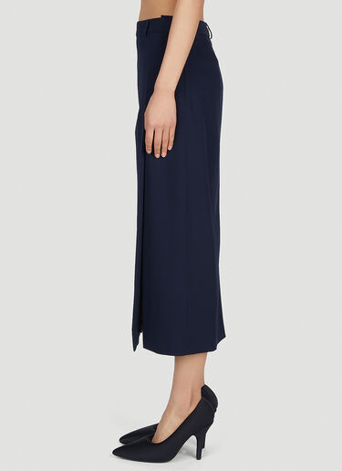 Balenciaga Split Tailored Skirt Blue bal0251006