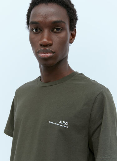 A.P.C. Logo Print T-Shirt Khaki apc0154003