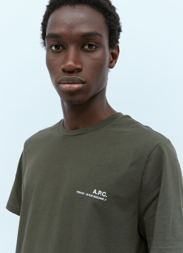 ロゴプリントTシャツ A.P.C. ロゴプリントTシャツ カーキ apc0154003