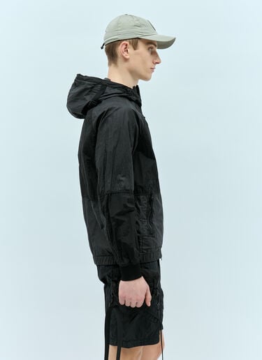 Stone Island 连帽防风夹克  黑色 sto0156033