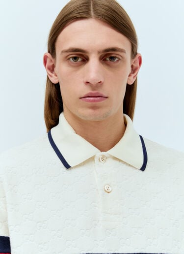互扣字母 G 毛圈布 Polo 衫 Gucci 互扣字母 G 毛圈布 Polo 衫 乳白色 guc0155008