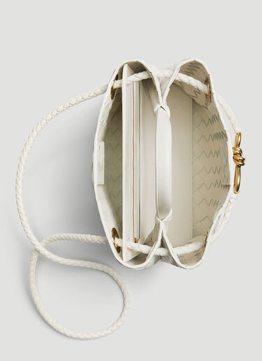 Bottega Veneta 안디아모 스몰 핸드백 화이트 bov0252103