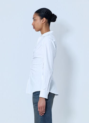 Alexander Wang Gathered Bust Shirt White awg0264008