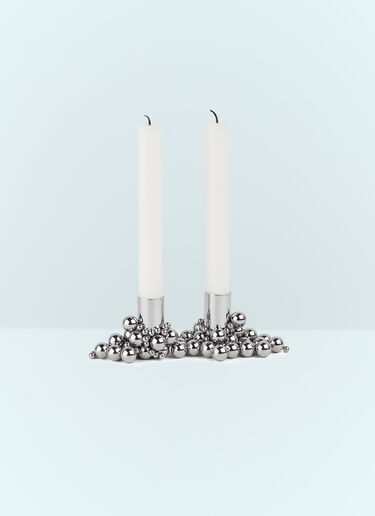 Gejst Set Of Two Molekyl Candlelight Candleholders Silver wps0691330