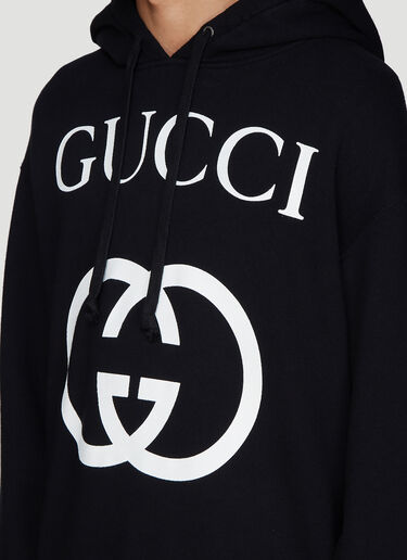 Gucci Hooded Interlocking G Sweater Black guc0134026