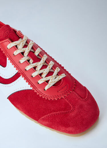 Vintage Suede Sneakers Dries Van Noten Vintage Suede Sneakers Red dvn0263033