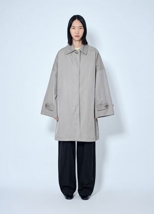 Toteme Car Coat Grey tot0265054