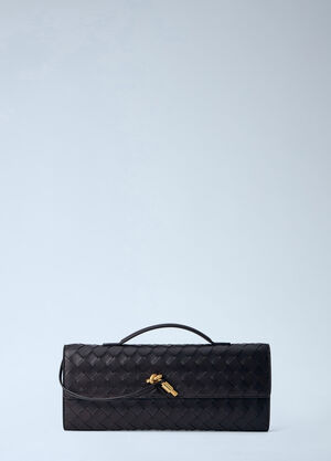 Bottega Veneta Long Andiamo Clutch Brown bov0257043