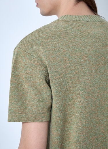 Brain Dead x SOUTH2 WEST8 Embroidered Short Sleeve Sweater Olive brw0160001