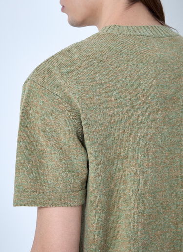 Embroidered Short Sleeve Sweater Brain Dead x SOUTH2 WEST8 Embroidered Short Sleeve Sweater Olive brw0160001