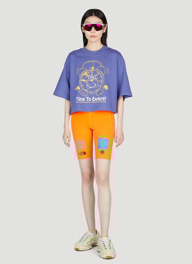 The North Face x Online Ceramics クロップドプリントTシャツ パープル tnf0252053