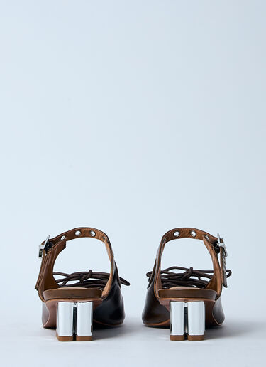 GANNI Eyelet Mules Black gan0260022