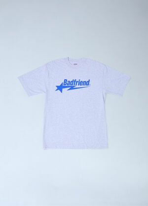 Badfriend Star Motif T-Shirt Grey bad0162007