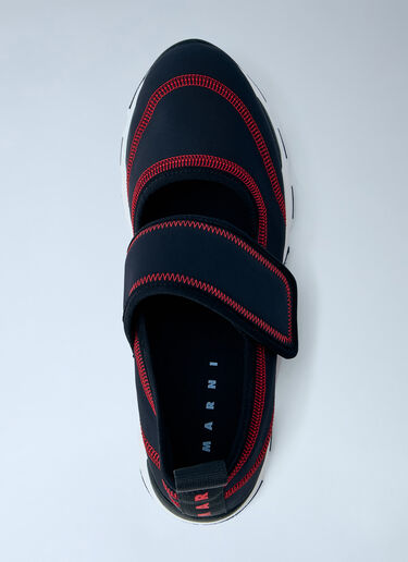 LN-CC® - Marni: Mary Jane Running Sneakers - Navy Marni Mary Jane Running Sneakers Navy mni0266009