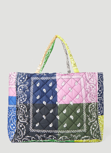 Arizona Love Cabas Bandana Print Quilted Tote Bag Multicolour arz0249006