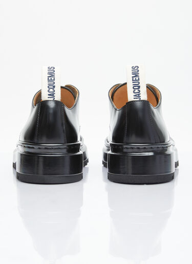 Jacquemus Les Derbies Pavane Lace-Up Shoes Black jac0154019