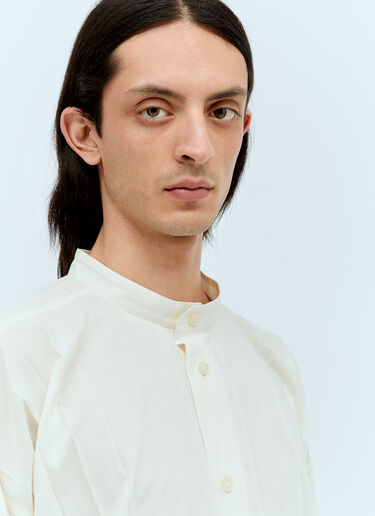 Homme Plissé Issey Miyake Edge Pleated Shirt White hmp0156007