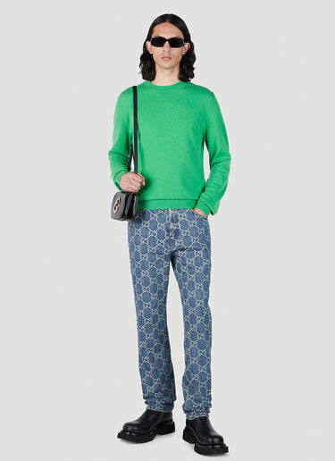 Horsebit Sweater Gucci Horsebit Sweater Green guc0152039