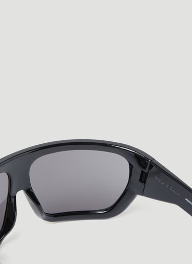 Rick Owens 샤이니 데이비스 선글라스 블랙 ris0354001