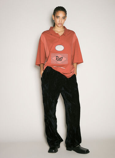 Martine Rose Wide-Leg Track Pants Black mtr0358003