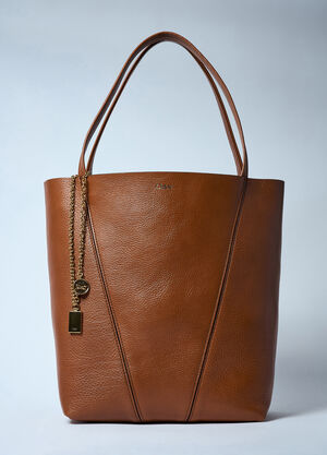 Chloé Spin Tote Bag Brown chl0259036