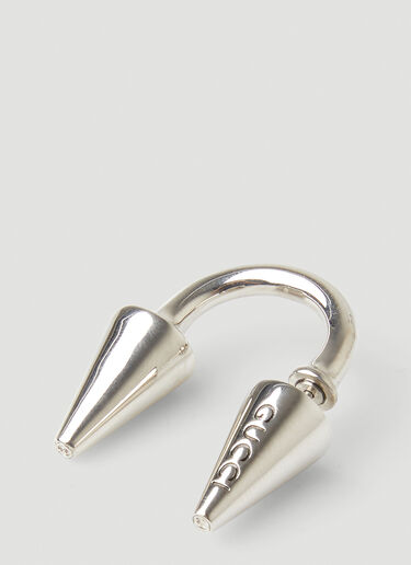 Logo Engraved Earrings Gucci Logo Engraved Earrings Silver guc0251006