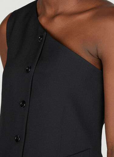 Acne Studios Asymmetric Waistcoat Top Black acn0252027