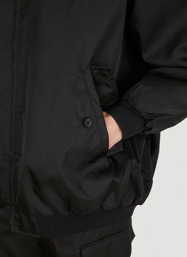 Prada 徽标铭牌 Re-Nylon 夹克 黑色 pra0252006