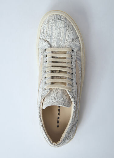 Rick Owens DRKSHDW 코팅 마감 빈티지 스니커즈 화이트 drk0160020