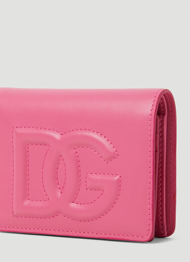 Dolce & Gabbana 压纹徽标双折钱包 粉色 dol0253030